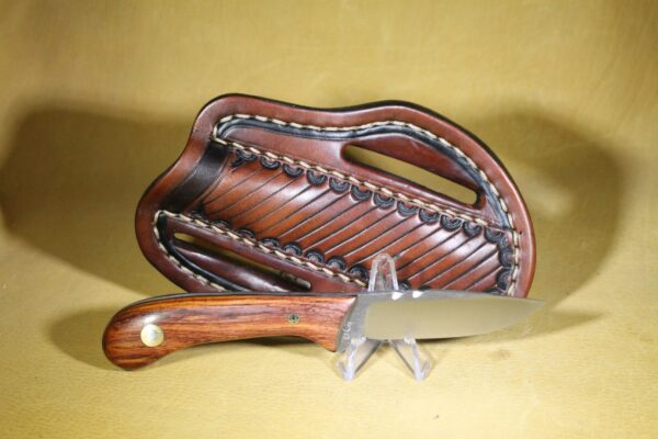 23 043 Cocobolo 440c Stainless Steel Blade Comes With Custom Sheath 5r Knives