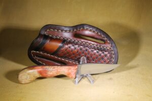 26-057 Box Elder Burl, 440c Stainless Steel
